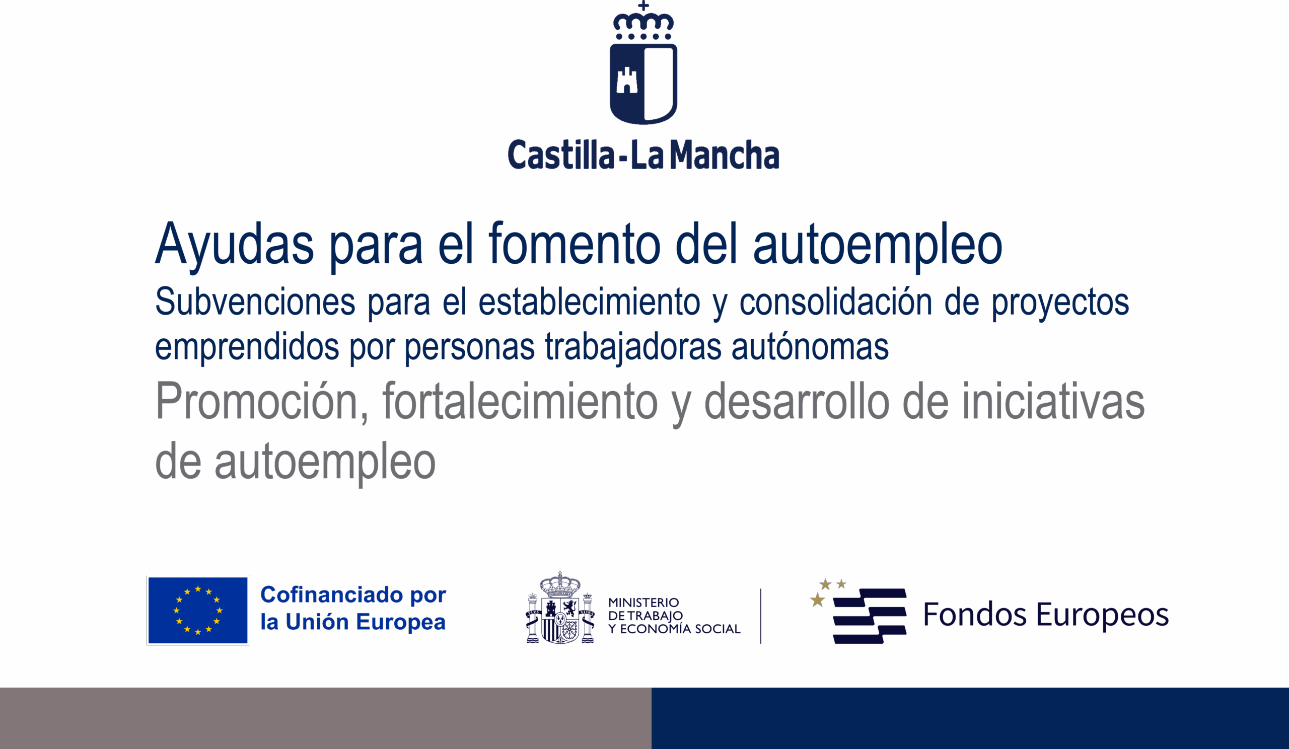 CARTEL Cartel sobre ayudas al fomento del autoempleo